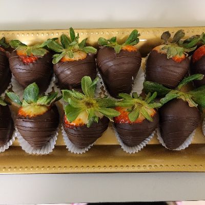 1/2 Dozen Milk Chocolate Covered Strawberries 