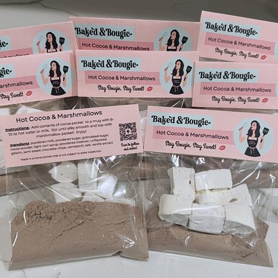 Handmade Cocoa And Marshmallows - 5 Pack Individual Single Servings