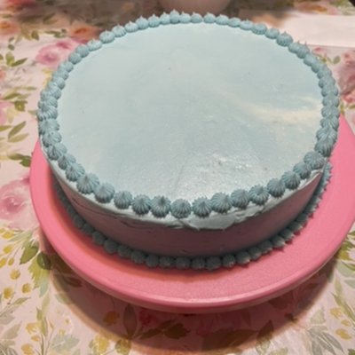 Blue Vanilla Cake
