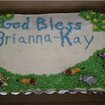 Decorated Sheet Cake-  Double Layer