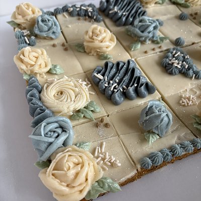 (PRE CUT) Cookie Sheet Cake (24-36 Servings) 