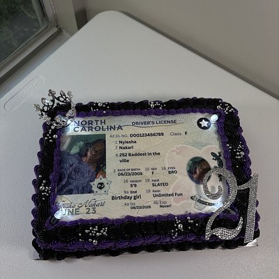 1 Layer Quarter Sheet Cake 