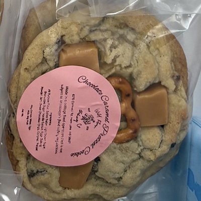 Chocolate Caramel Pretzel Cookie