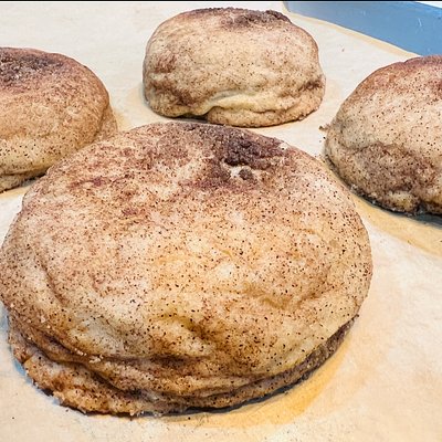 Cheesecake Stuffed Snickerdoodle Cookie
