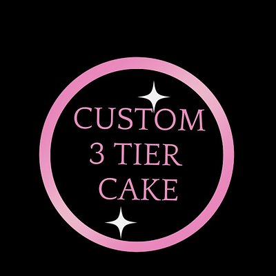 Custom 3 Tier Cake Servings 90