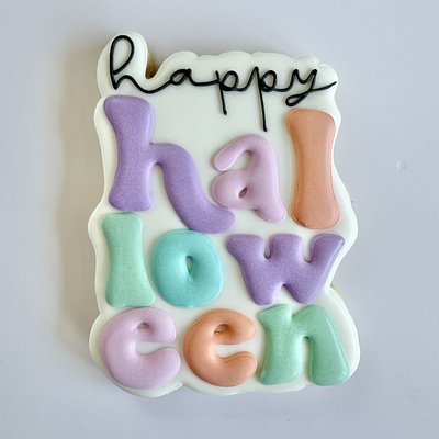 Happy Halloween Single Cookie