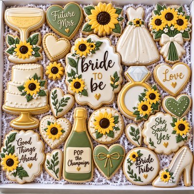 Bride To Be Sugar cookie, your design