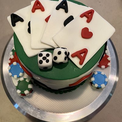Poker Theme Cake