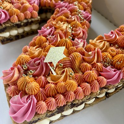 2 Large Double Tiered Cookie Cakes (80 Servings) 