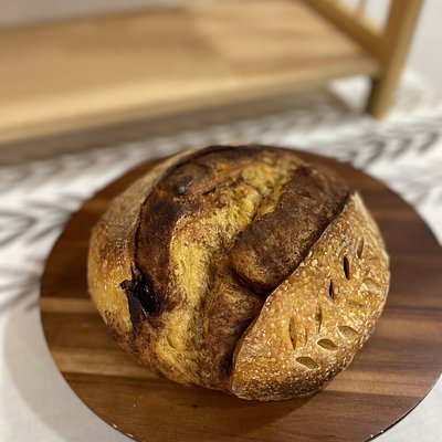 Pumpkin Spice Sourdough Bread 