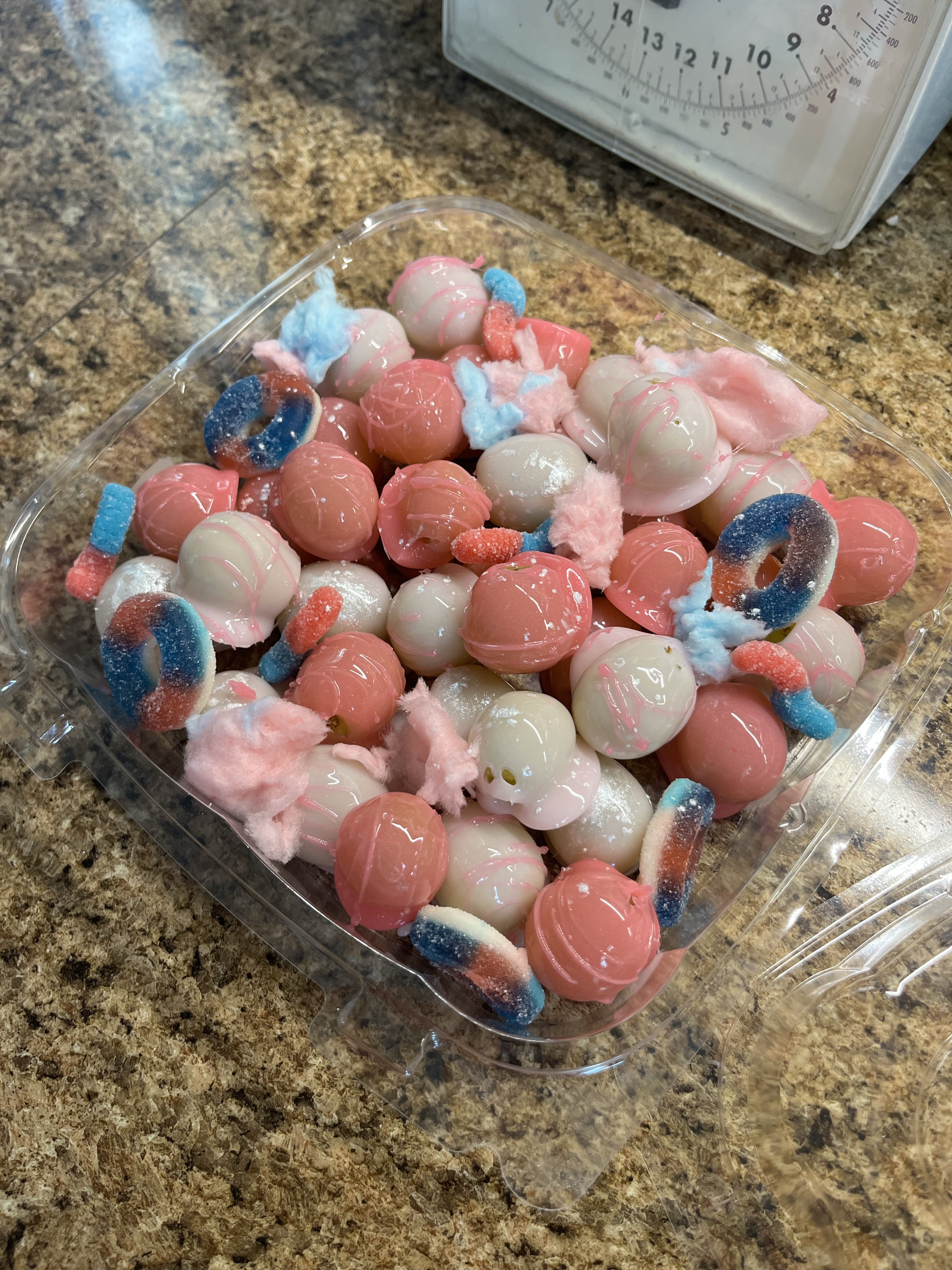 Cotton Candy Candied Grapes (Full pan)