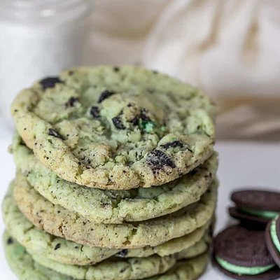 Lucky Mint Cream Cookies