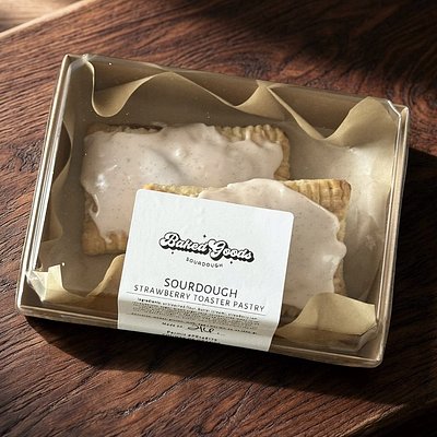 Strawberry Sourdough Glazed Pasties - 2 Pack