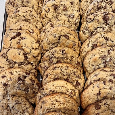 Dozen Chocolate Chip Sourdough Cookies