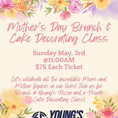 Young’s Brunch Cake Decorating Class