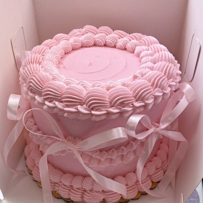 6x2 Coquette Cake 8-12 Servings