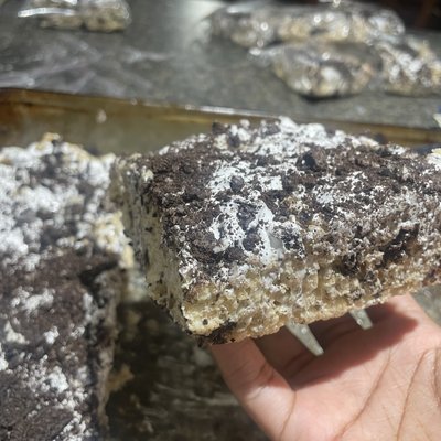 Oreo rice krispy treat 