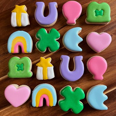 Mini Lucky Charm Sugar Cookies 