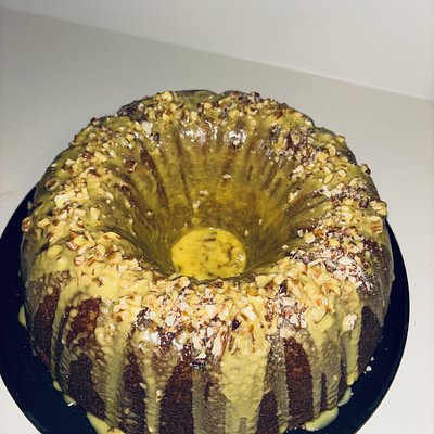 Sweet Potato Pecan Pound Cake