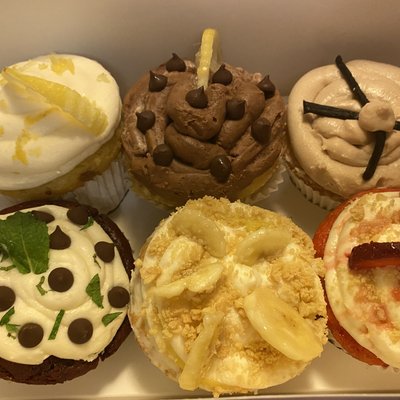 6 Piece Vegan Gourmet Variety Pack Cupcakes - Specialty  