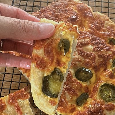 Cheddar Jalapeño Focaccia 