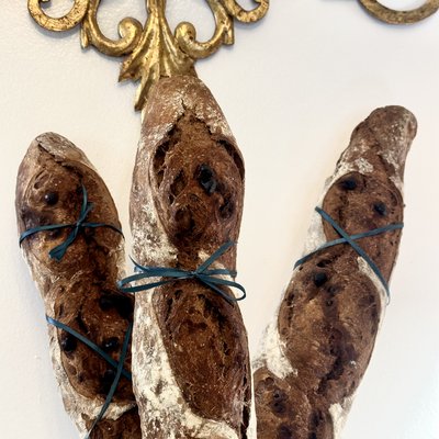Sourdough Chocolate Espresso Baguette