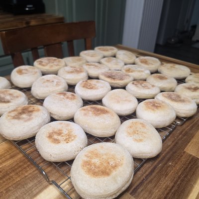 Sourdough English Muffins