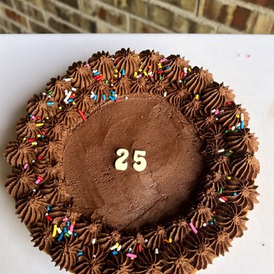 Small Birthday Sprinkle Cookie Cake (8” Circle)