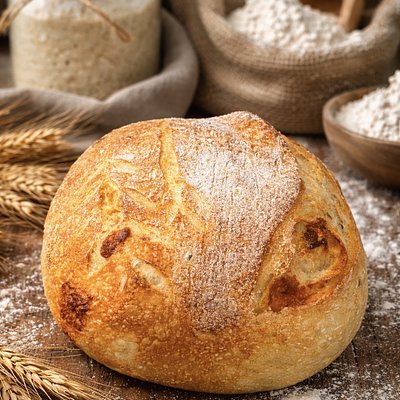 Sourdough Boule And Sourdough Inclusion boule