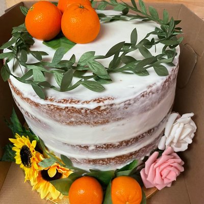 Orange Theme cake