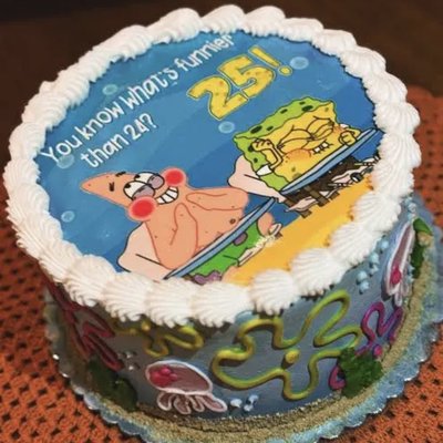 Sponge Bob Round Cake 