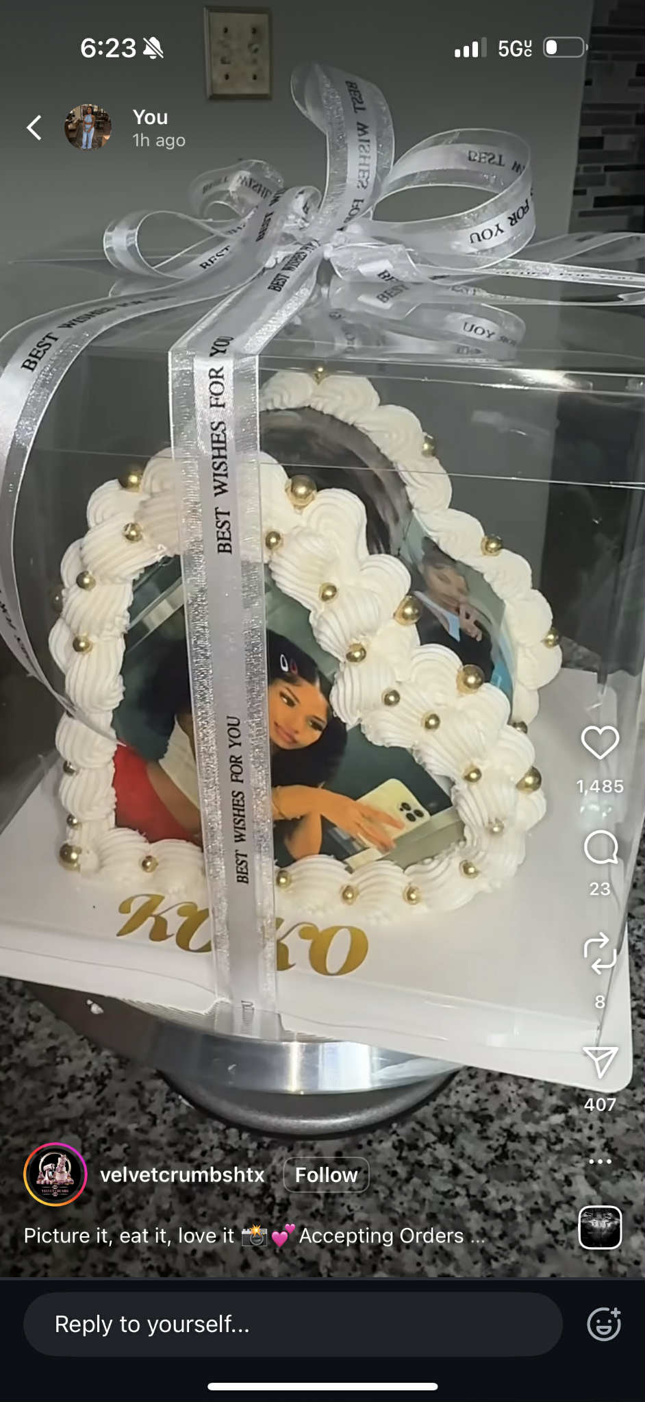  6 Inch Heart In Clear Box