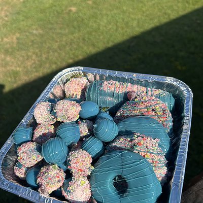 Blue Raspberry Candied Fruit Tray