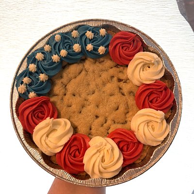 Labor Day Red, White, And Blue Cookie Cake