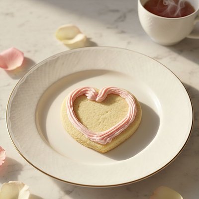 Heart Shaped Sugar Cookies (10  Cookies)