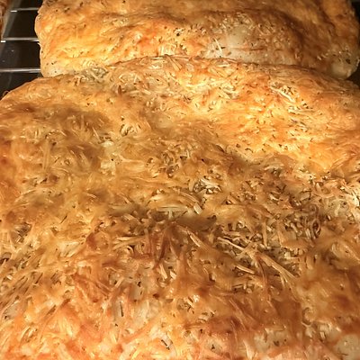 Minced Garlic & Herb W/ Cheese Sourdough Focaccia 