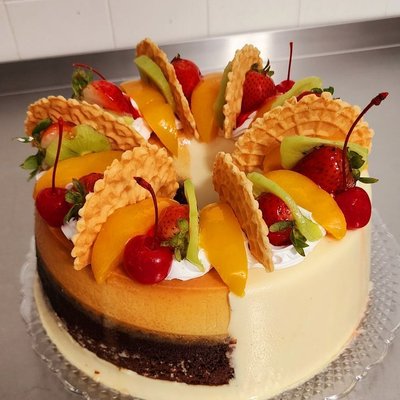 10" GelaChocoflan 