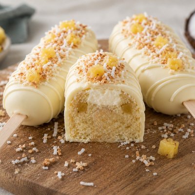 Pina Colada Cakesicles 