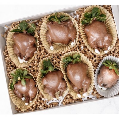 Gourmet Chocolate Dipped Strawberry Turkeys 
