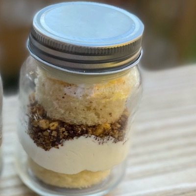 Vanilla Eclair Cheesecake Crunch Jar