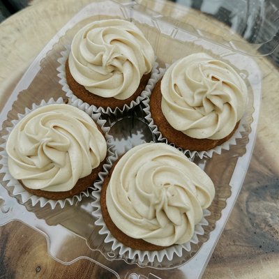 Pumpkin Dream Sourdough Cupcakes (4 PACK)