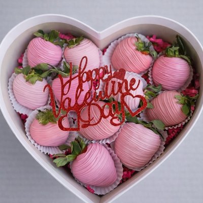 Heart Shaped Strawberry Box 