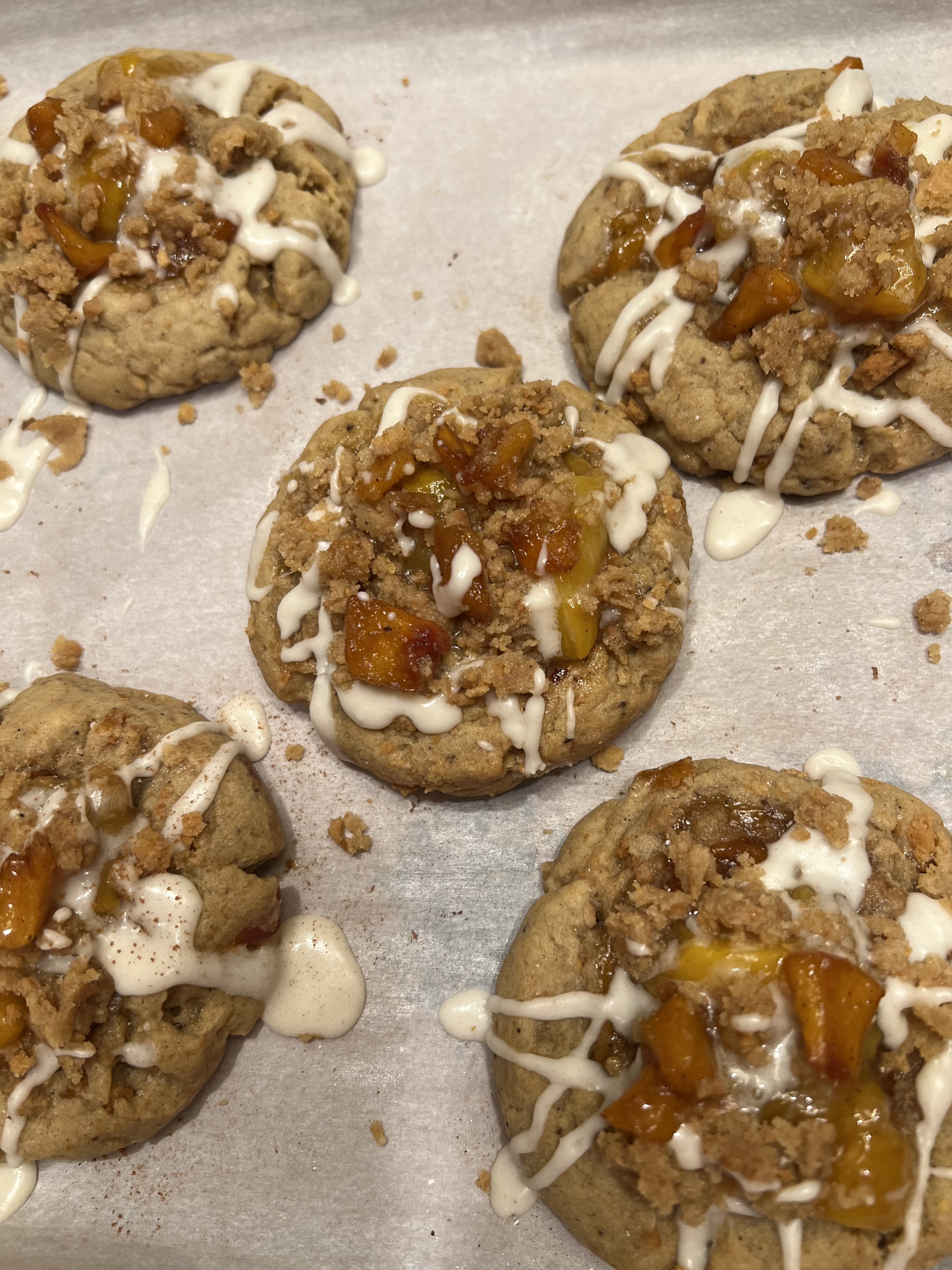 Peach Cobbler Cookies