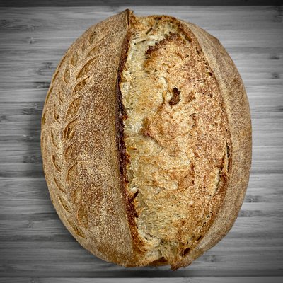 Roasted Garlic and Rosemary Sourdough Bread