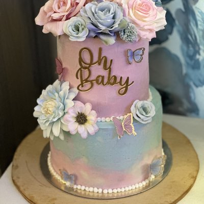 6”& 8” two tier cake   