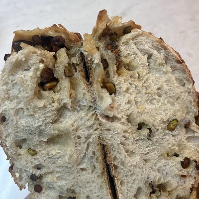 Pistachio & White Chocolate Sourdough Loaf