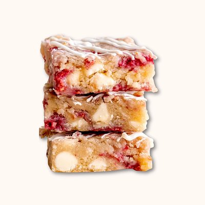White Chocolate Raspberry Blondies - Box of 4