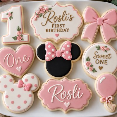 First Birthday Sugar Cookie