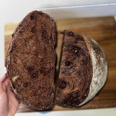 Chocolate Sourdough “Brownie Bread”