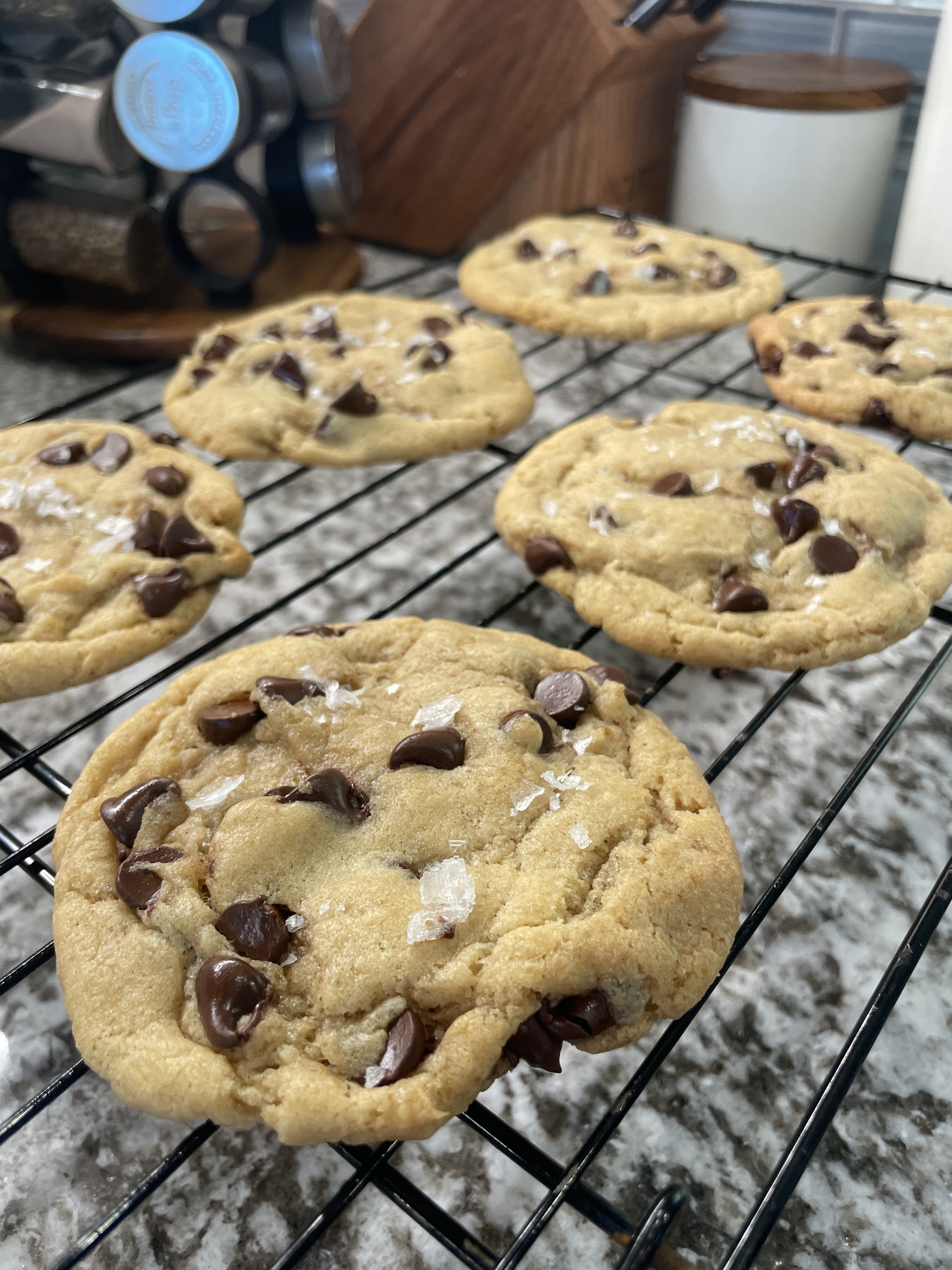 Sourdough Browned Butter Chocolate Chip Cookies 